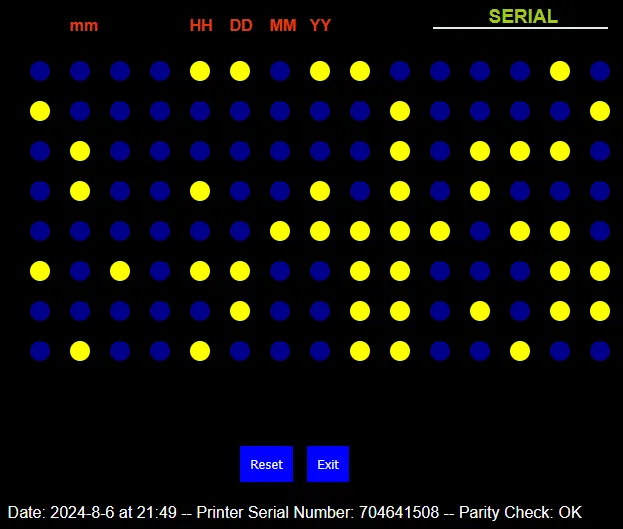 Those tracking dots now put into a decoder.