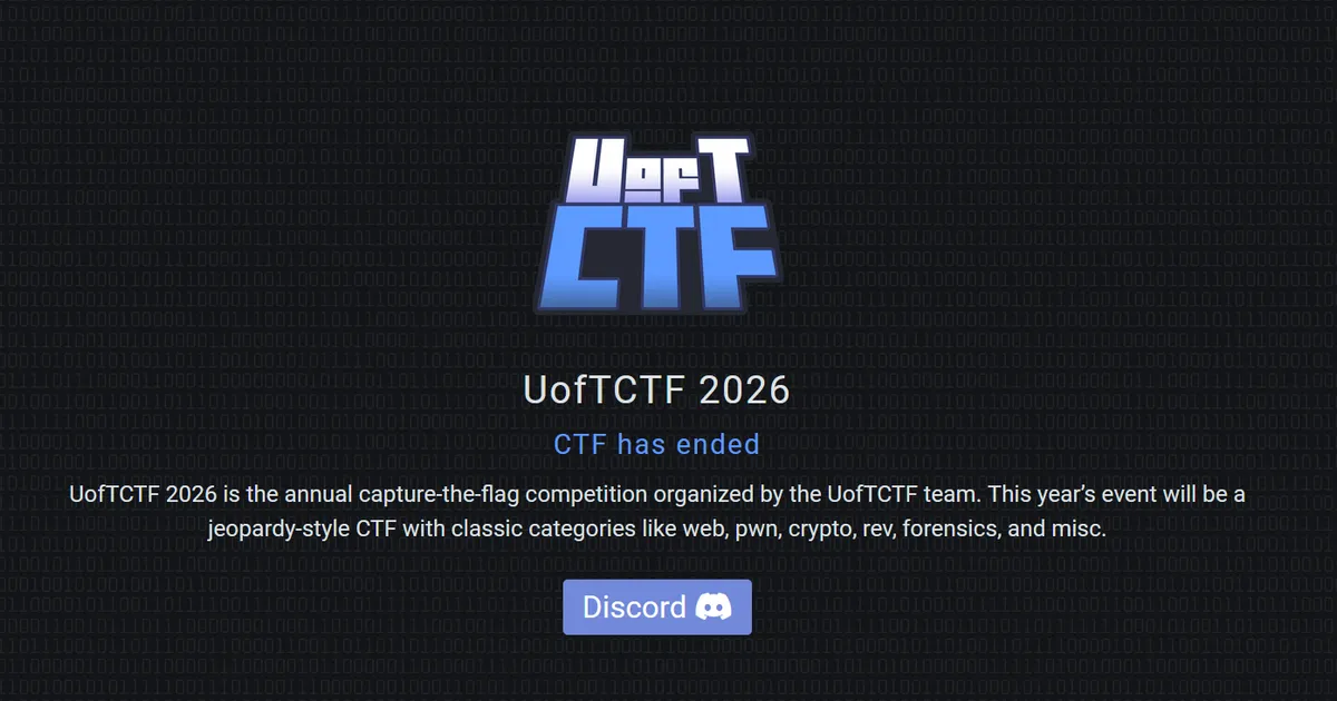 Misc Challenges - UofTCTF 2026